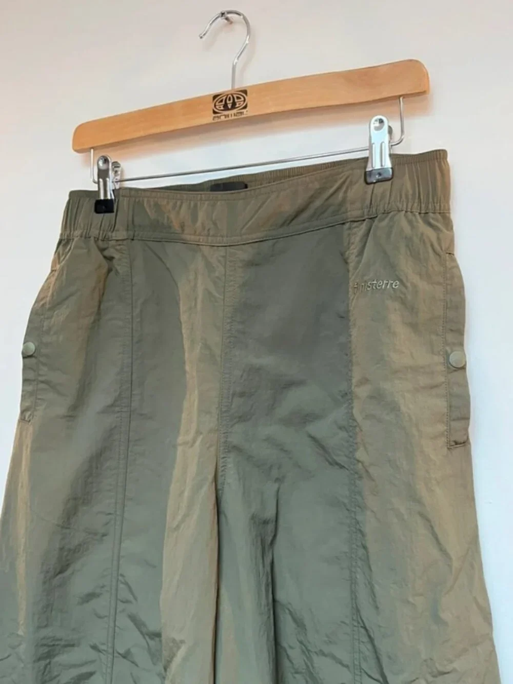 Finisterre Women’s Wide Leg Olive Trousers Size 12 - Picture 2 of 4